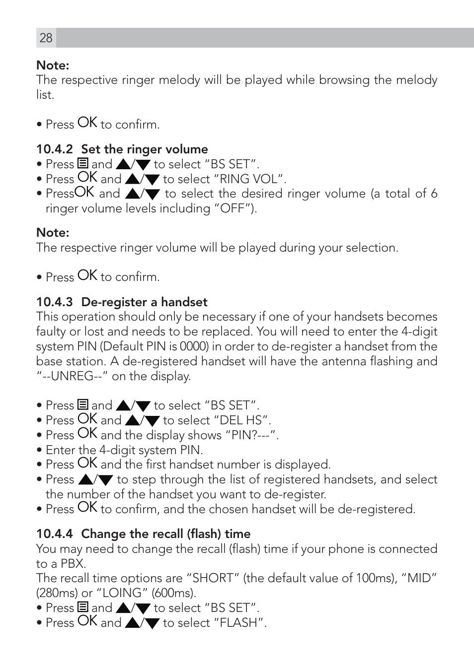 AEG Voxtel S100 User Manual | Page 28 / 46