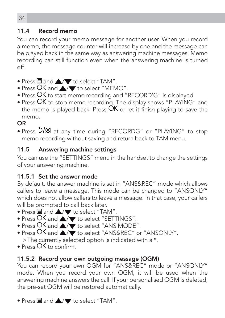 AEG Voxtel S100 User Manual | Page 34 / 46