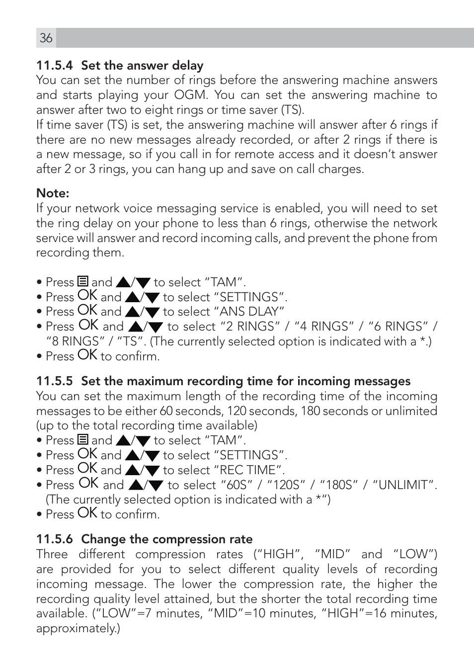 AEG Voxtel S100 User Manual | Page 36 / 46