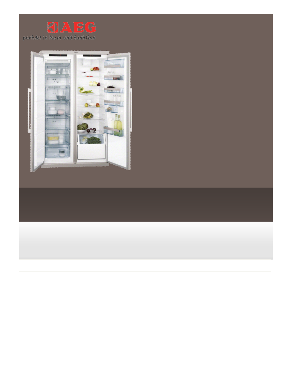 AEG S73400CTW1 User Manual | 1 page