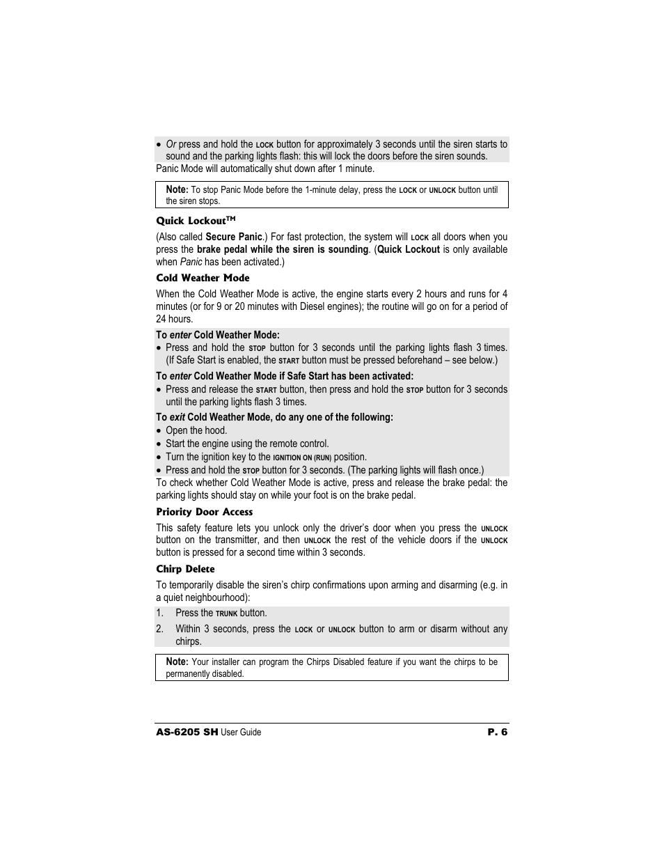 Autostart AS-6205 User Manual | Page 6 / 11