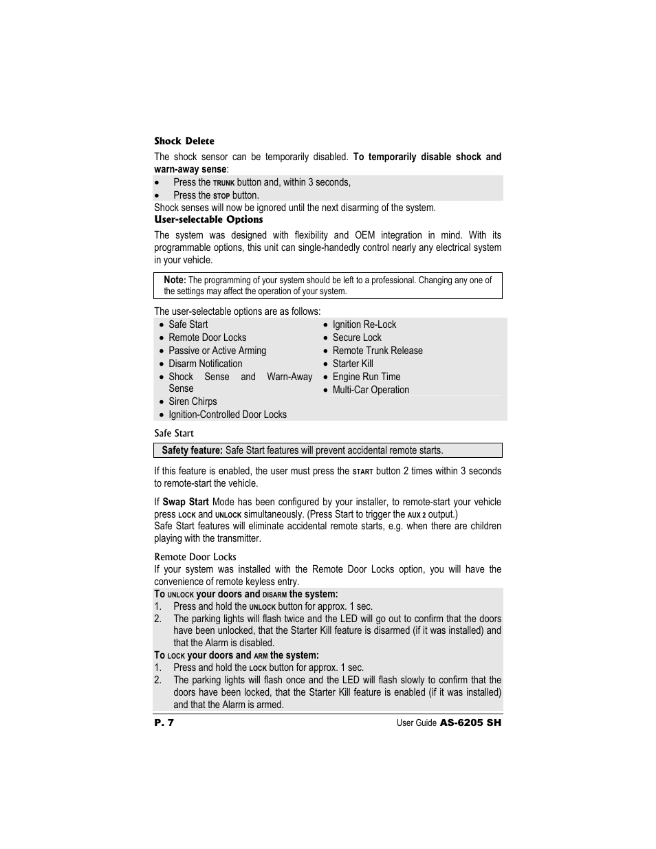 Autostart AS-6205 User Manual | Page 7 / 11