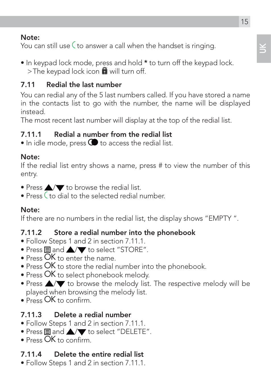 AEG Voxtel S120 User Manual | Page 15 / 42