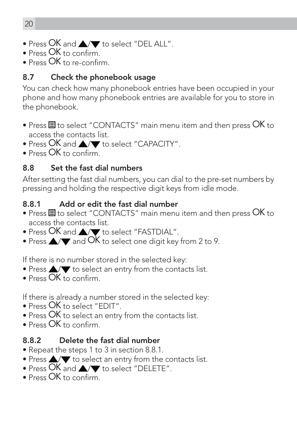 AEG Voxtel S120 User Manual | Page 20 / 42