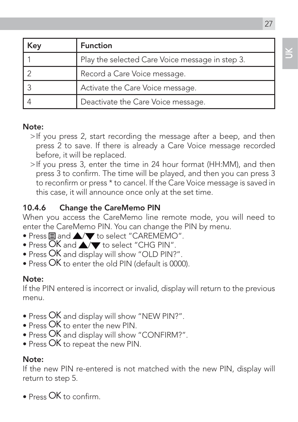 AEG Voxtel S120 User Manual | Page 27 / 42