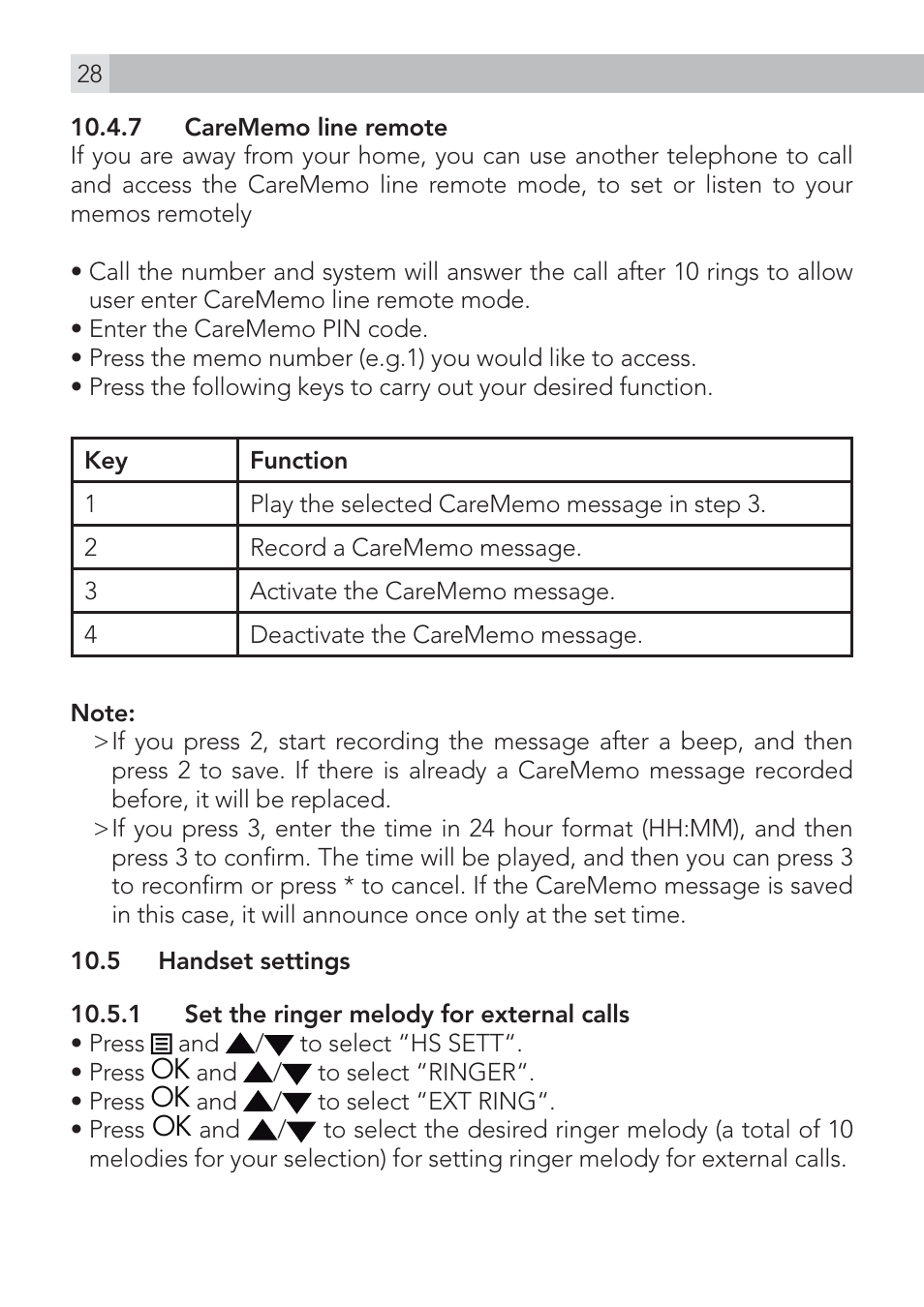 AEG Voxtel S120 User Manual | Page 28 / 42
