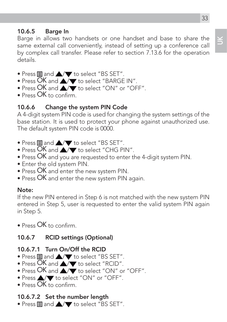AEG Voxtel S120 User Manual | Page 33 / 42
