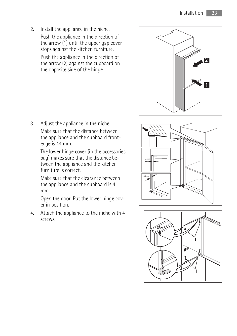 AEG SCS51800F0 User Manual | Page 23 / 28