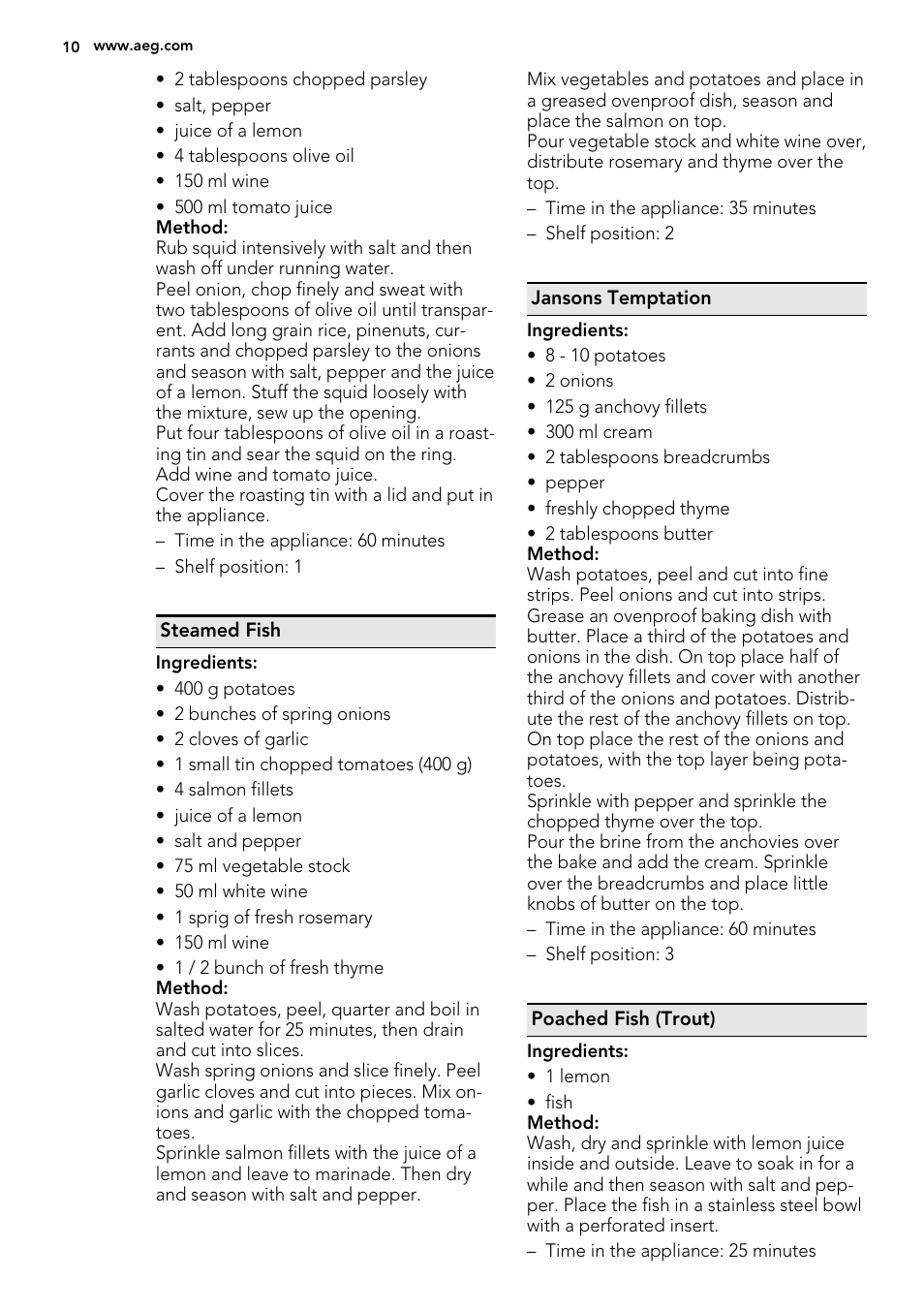 AEG BS7304021M User Manual | Page 10 / 32