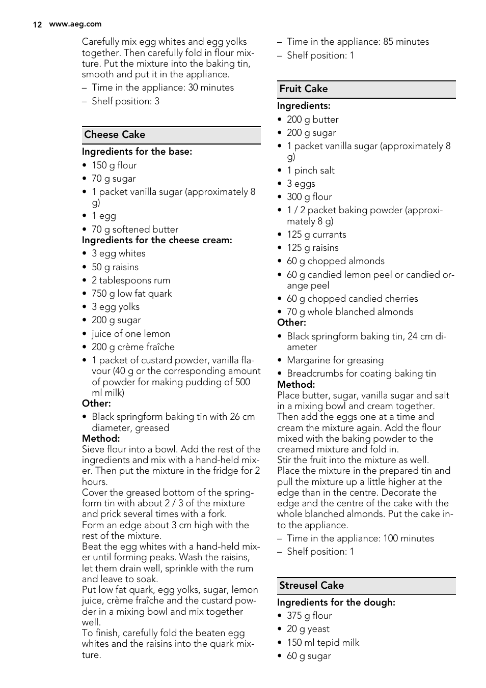 AEG BS7304021M User Manual | Page 12 / 32