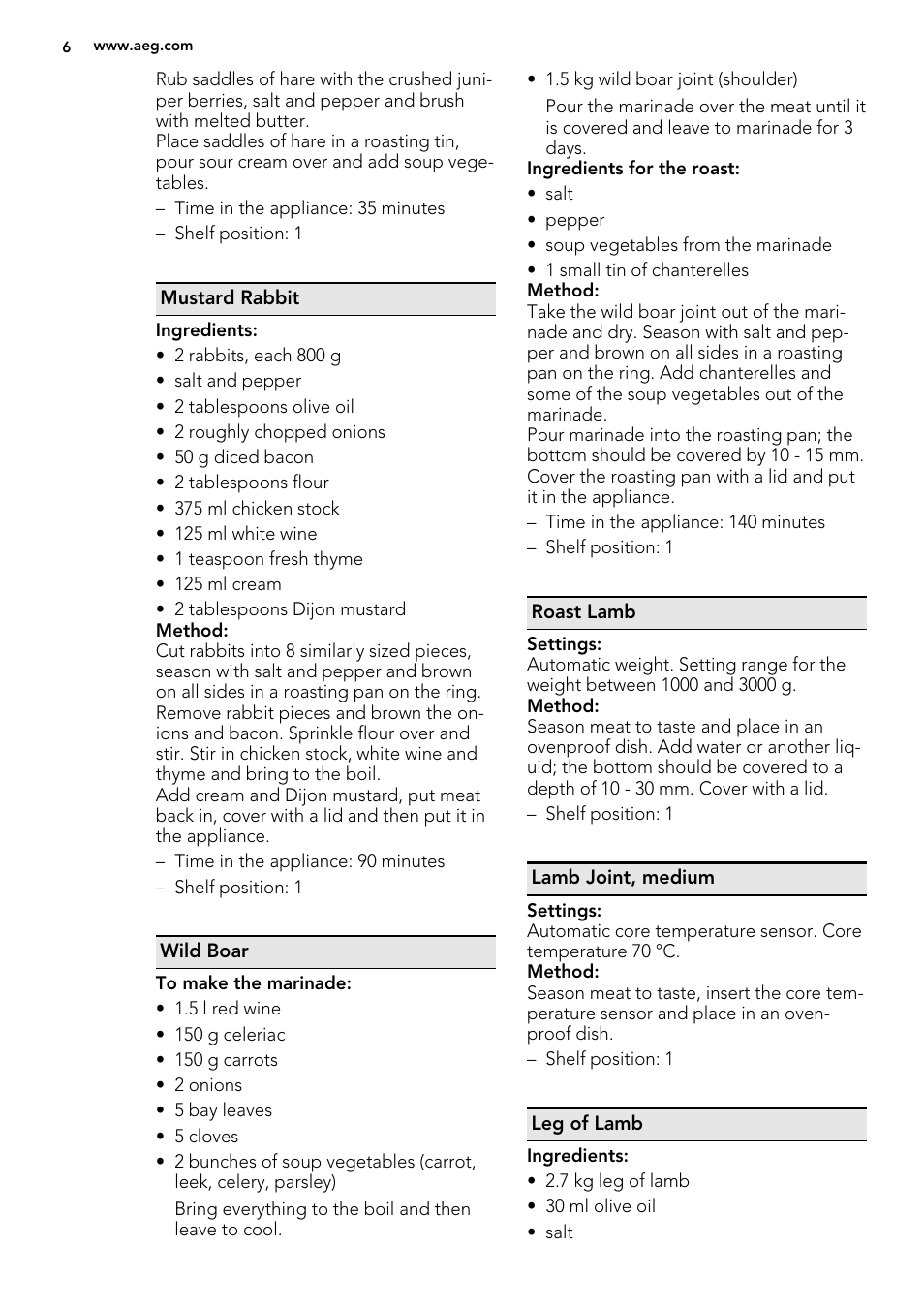 AEG BS7304021M User Manual | Page 6 / 32