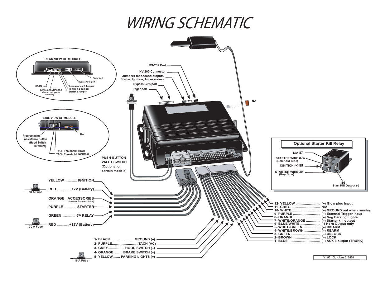 Wiringschematic | Autostart AS-1221 User Manual | Page 4 / 4