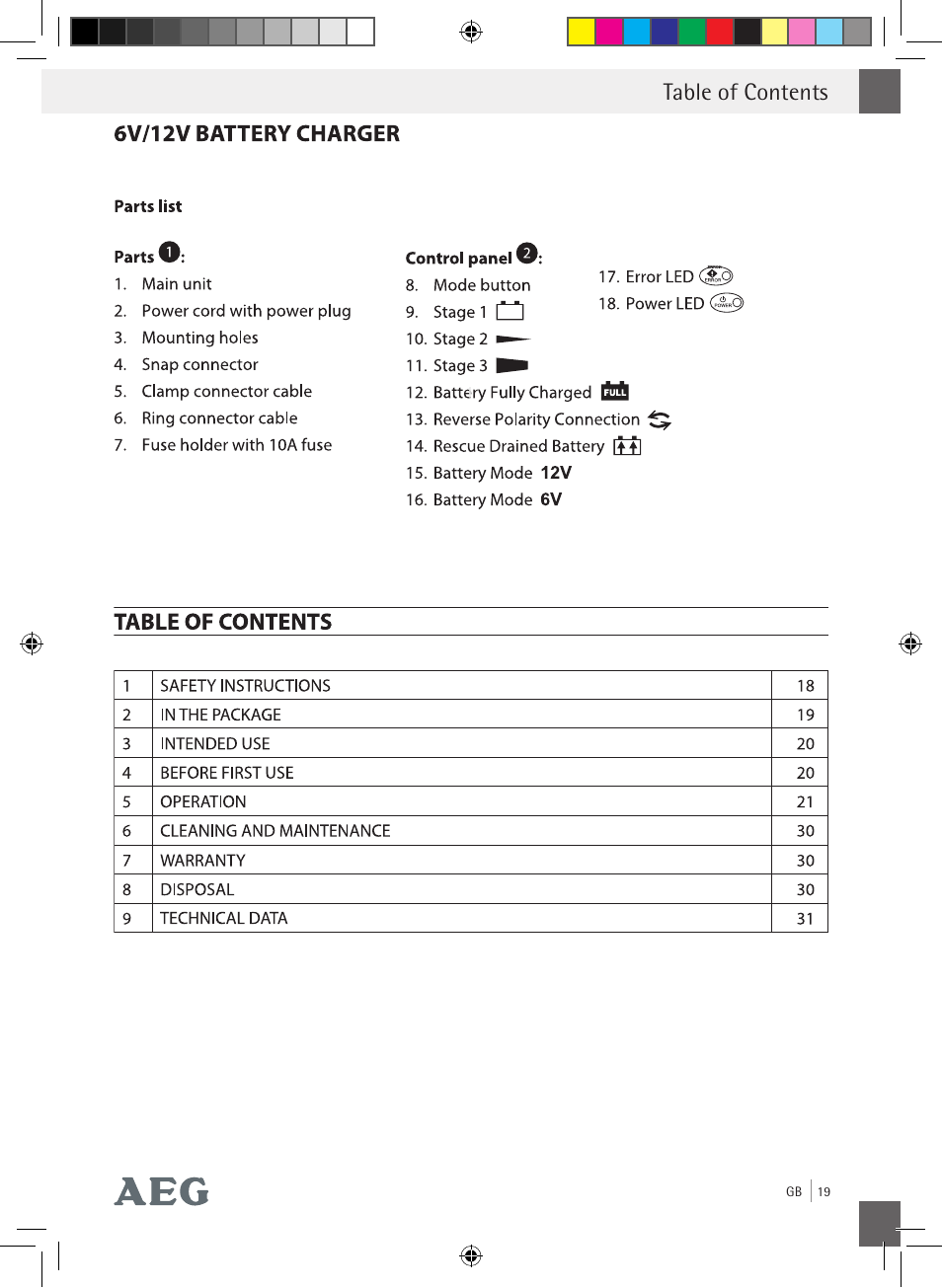 AEG Charging Unit LP Plus User Manual | Page 18 / 87