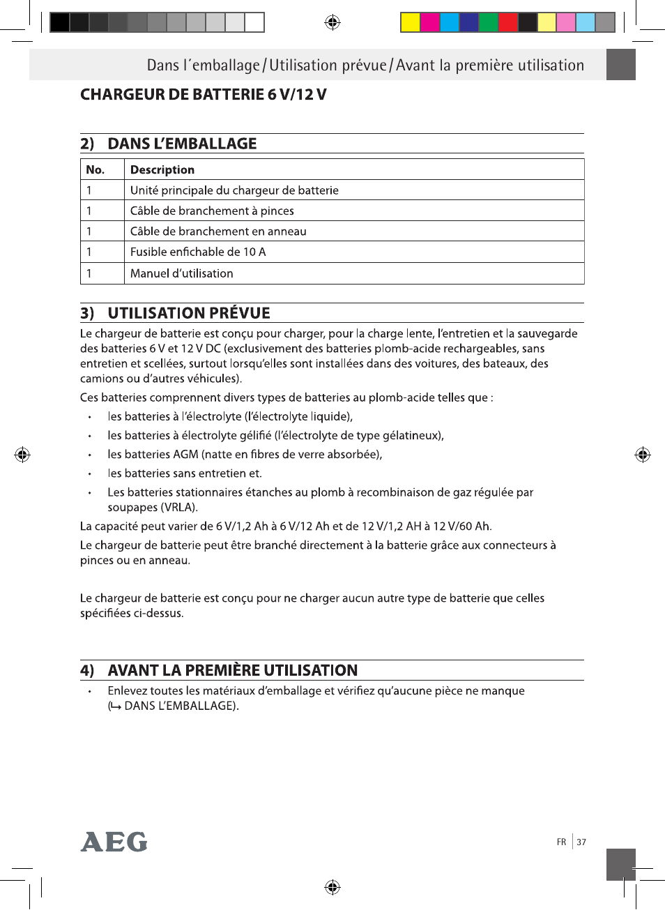 AEG Charging Unit LP Plus User Manual | Page 36 / 87