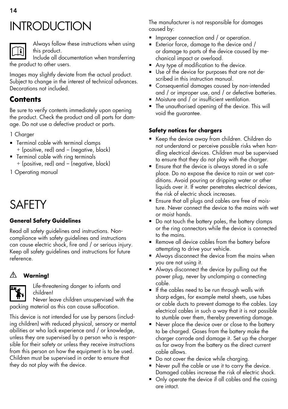 AEG Micro-Processor Charging Unit LP 3.8 User Manual | Page 14 / 64