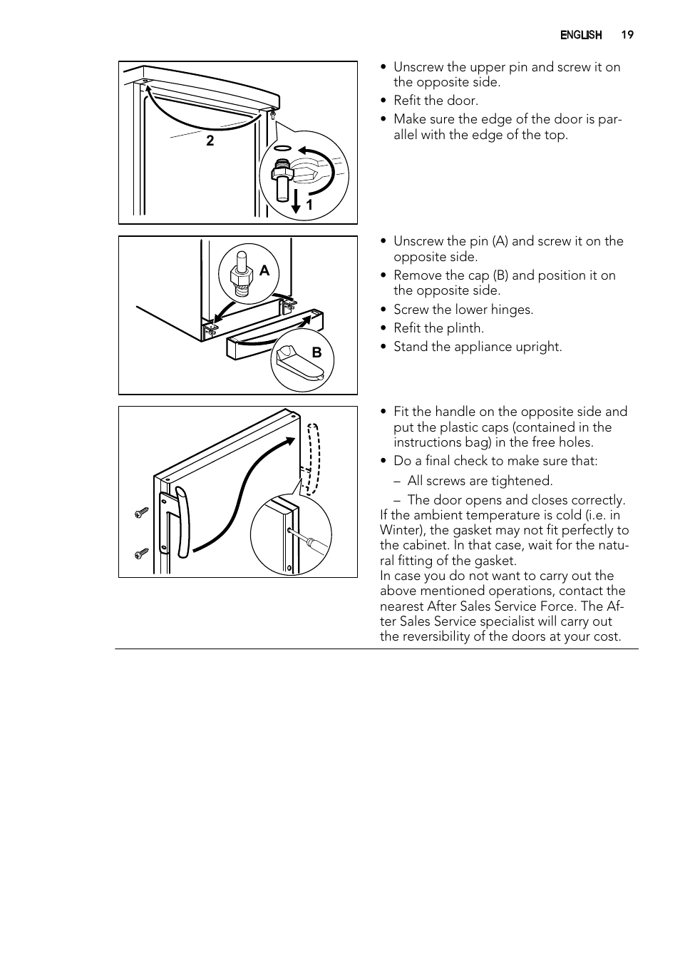 AEG S71700TSX0 User Manual | Page 19 / 24