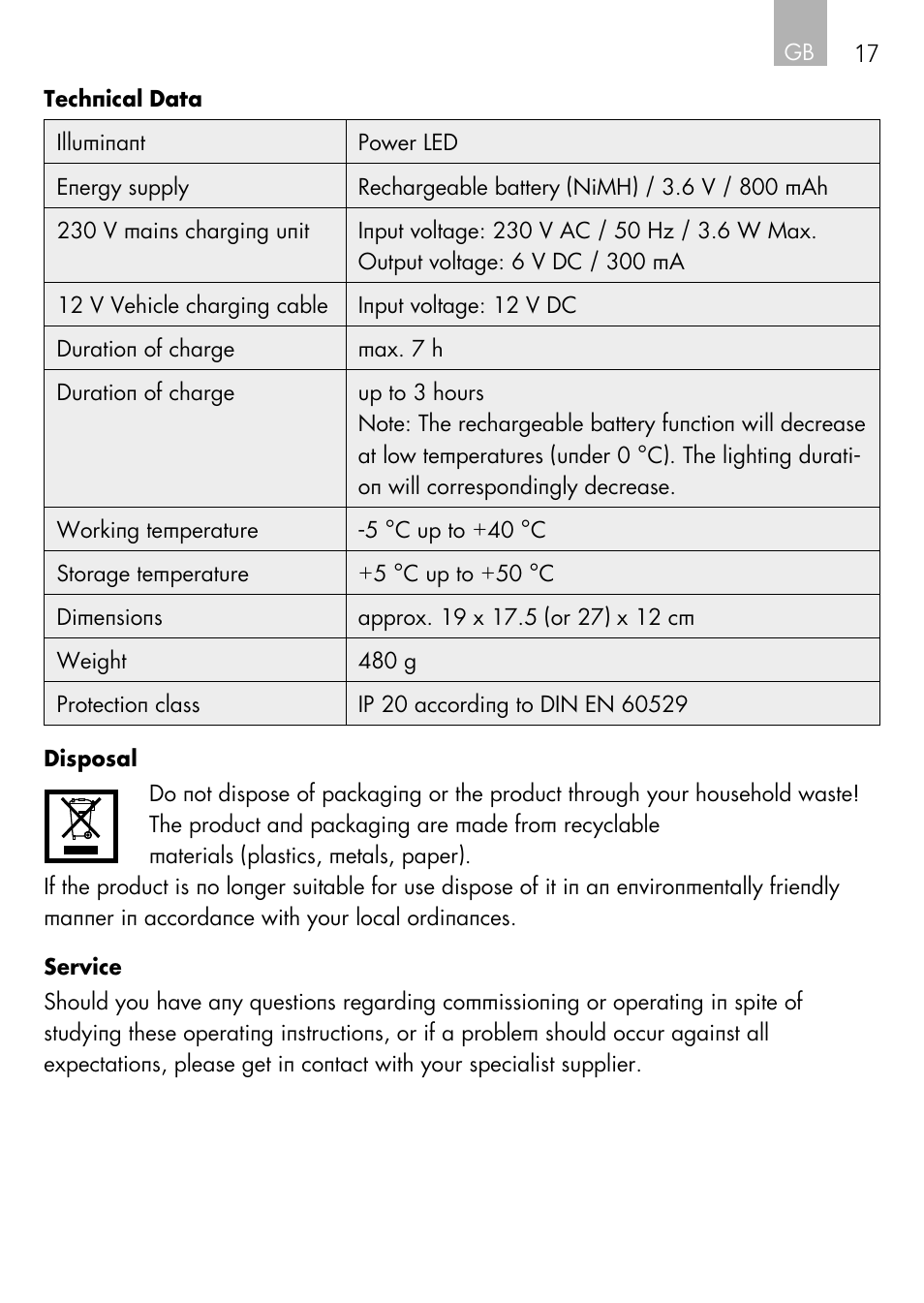 AEG Vehicle Multilight KL3 User Manual | Page 17 / 50