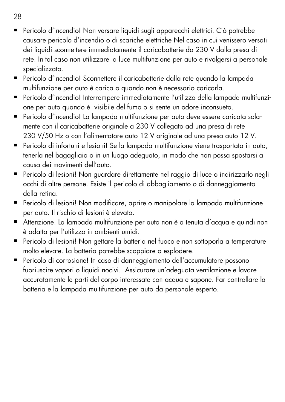AEG Vehicle Multilight KL3 User Manual | Page 28 / 50