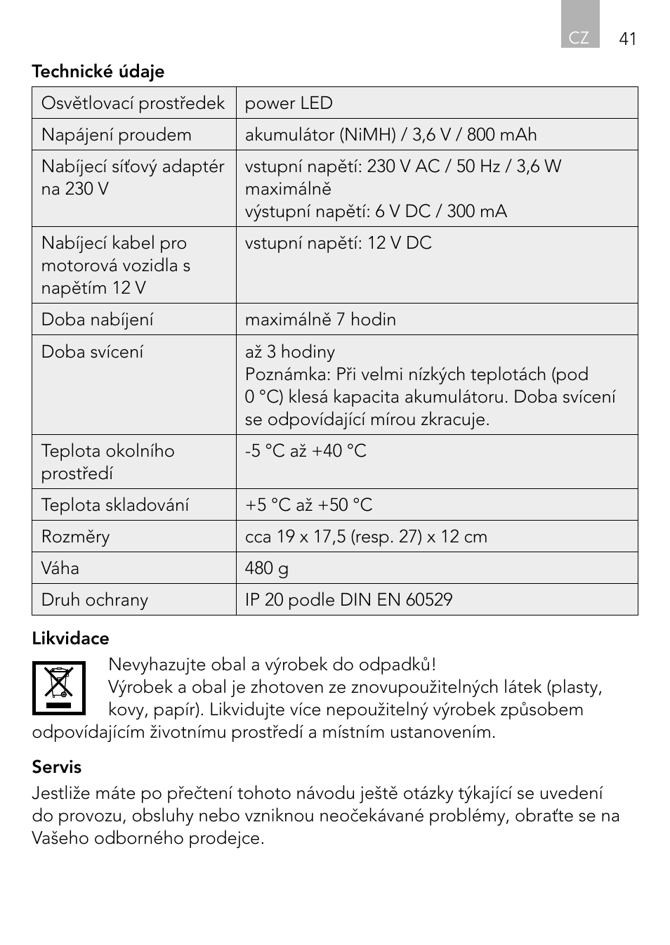 AEG Vehicle Multilight KL3 User Manual | Page 41 / 50