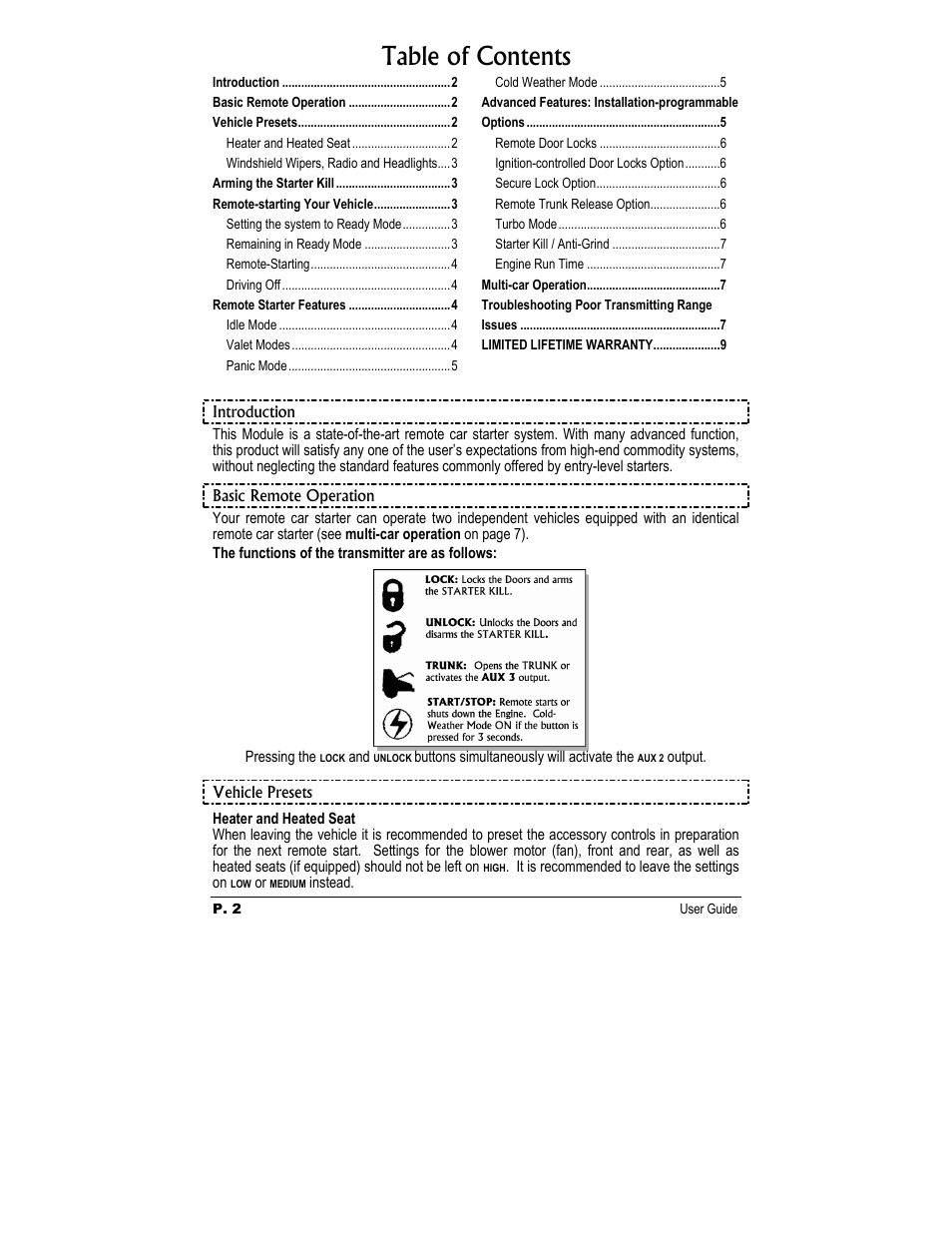 Autostart AS-1484iHF User Manual | Page 2 / 9