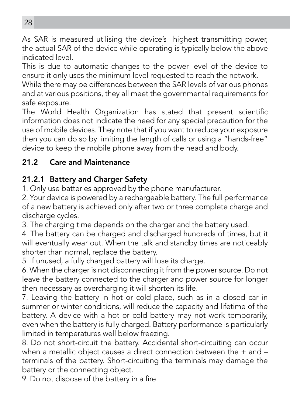 AEG Voxtel M410 User Manual | Page 28 / 32