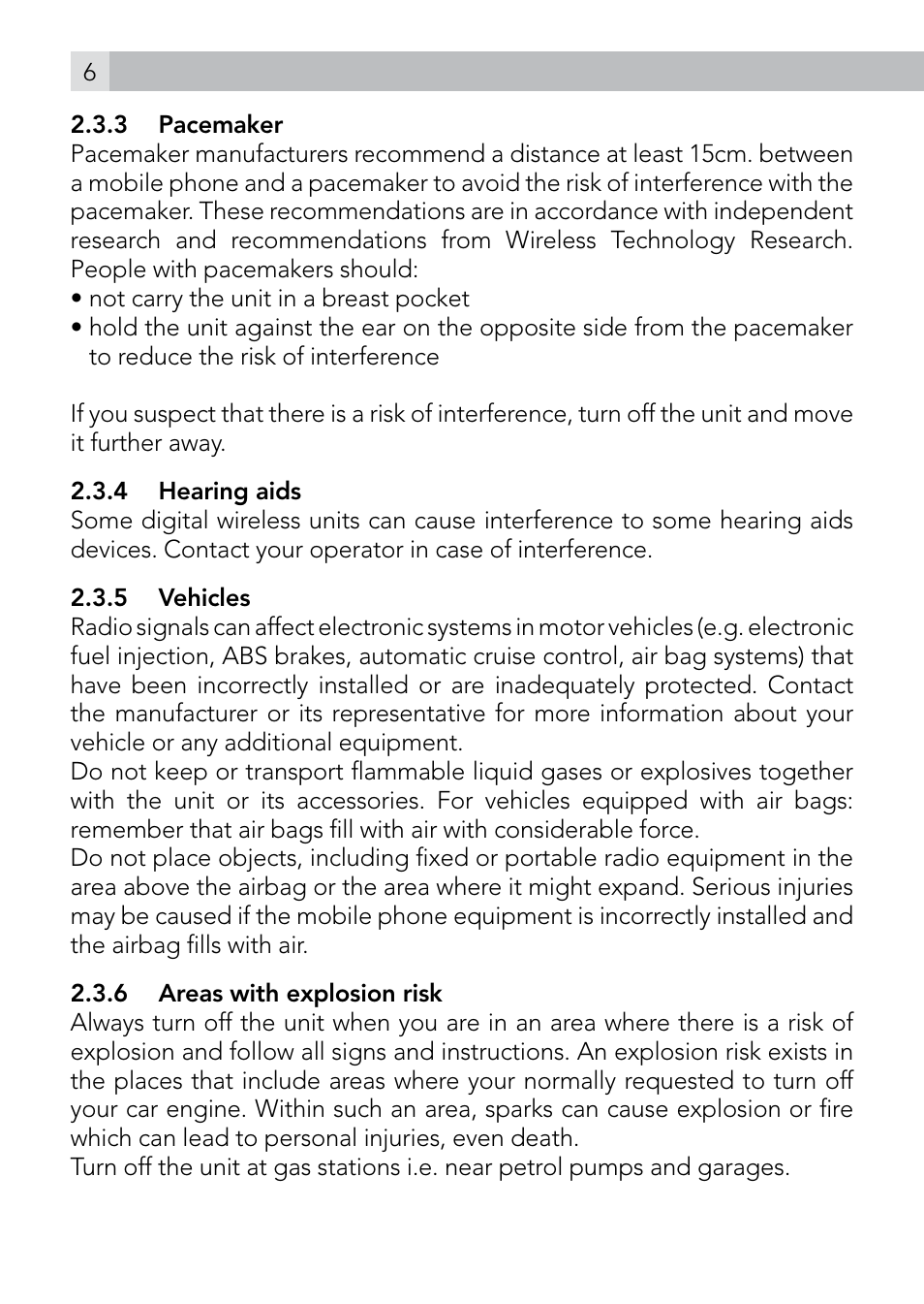 AEG Voxtel M410 User Manual | Page 6 / 32