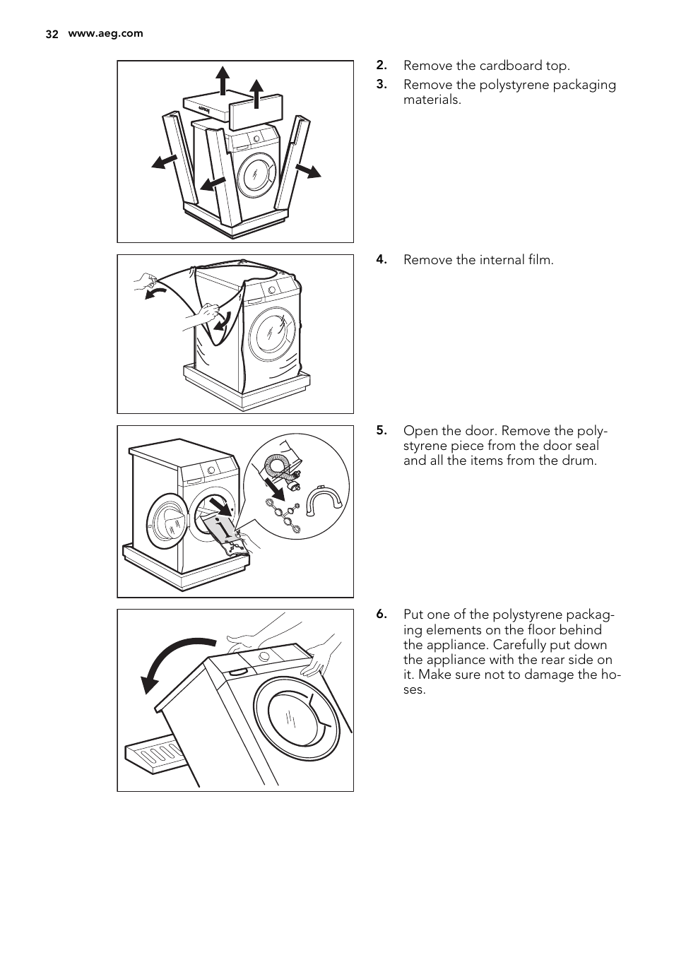 AEG L87695WD User Manual | Page 32 / 40