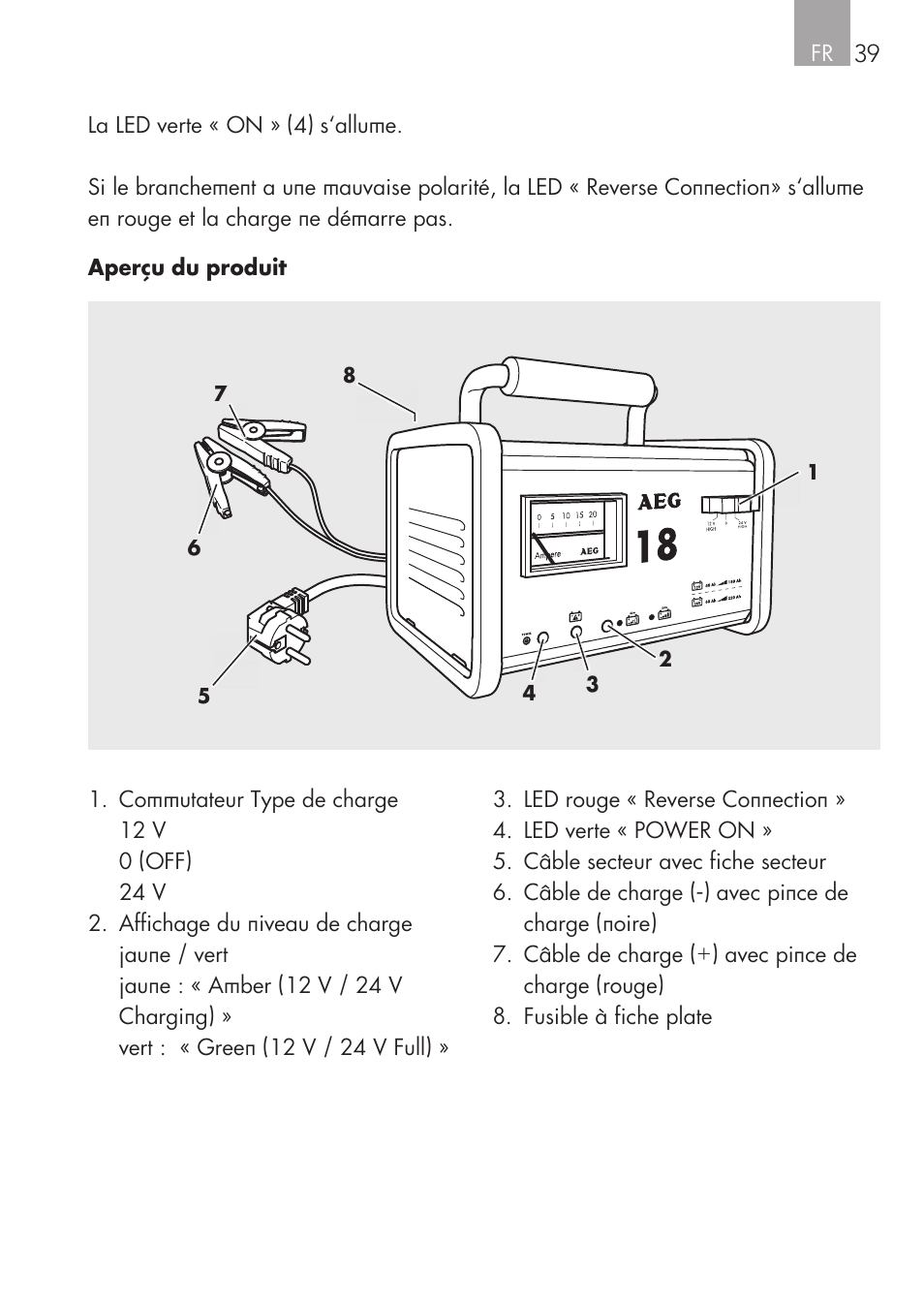 AEG Workshop charger WM 18 User Manual | Page 39 / 86