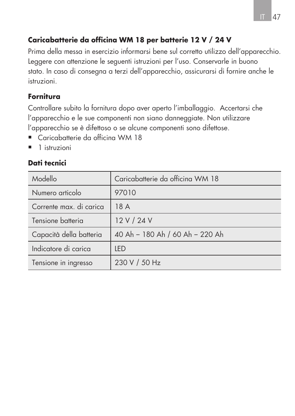 AEG Workshop charger WM 18 User Manual | Page 47 / 86