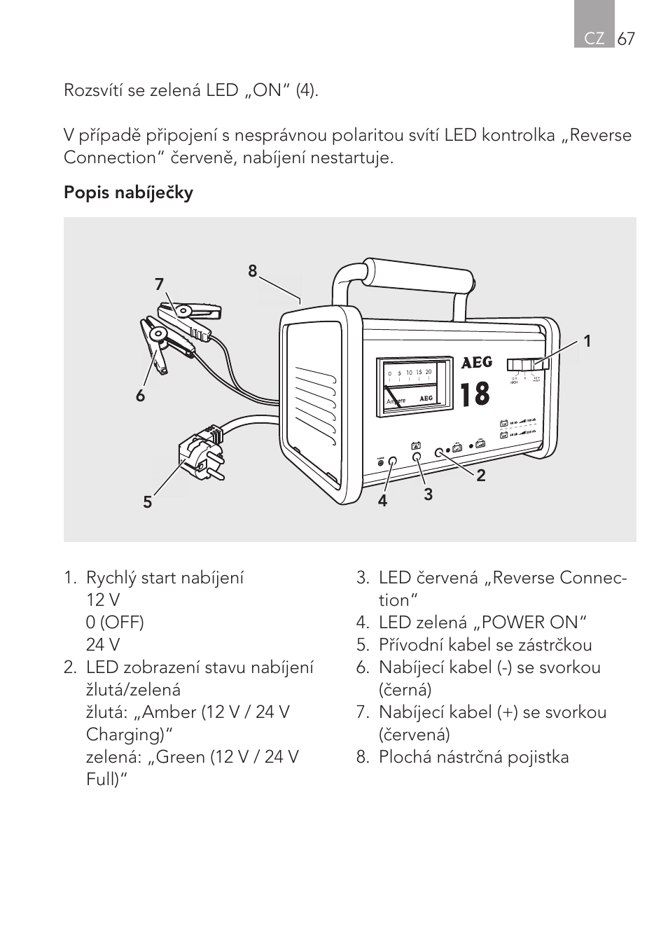 AEG Workshop charger WM 18 User Manual | Page 67 / 86