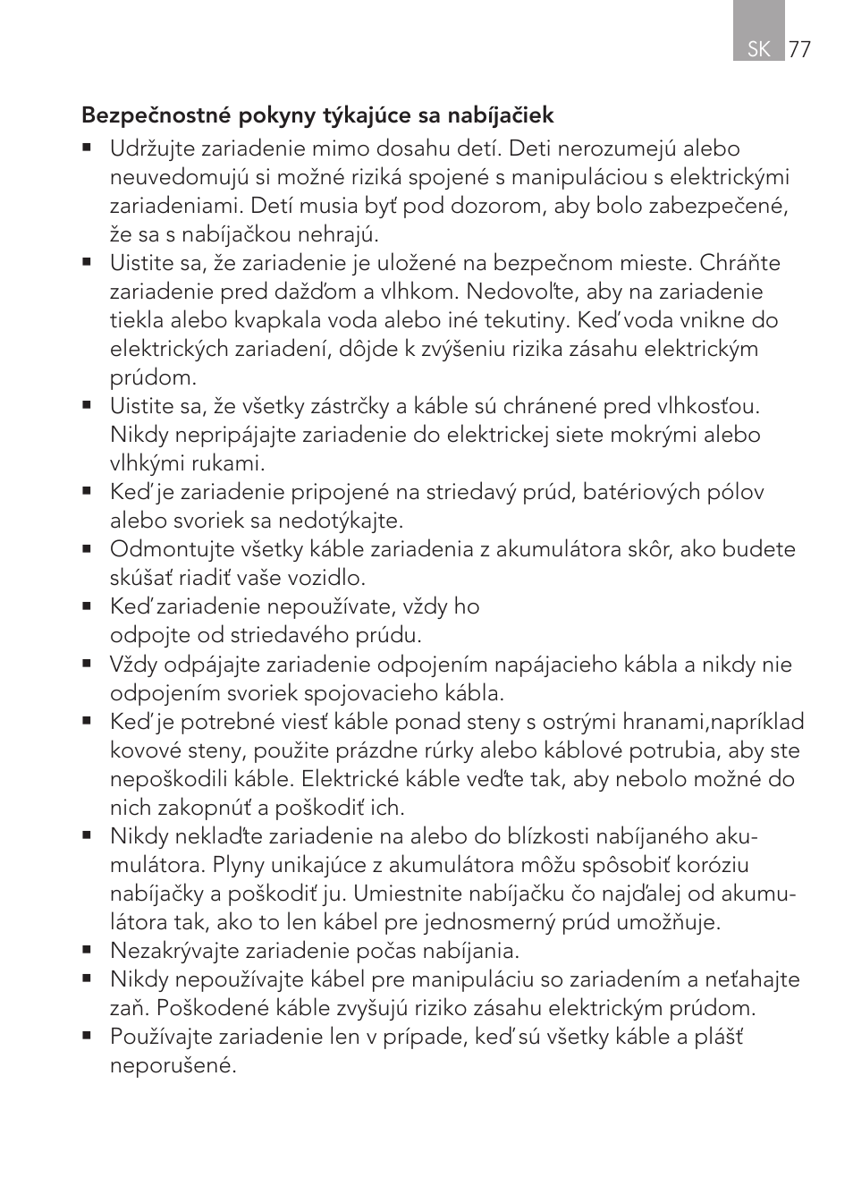 AEG Workshop charger WM 18 User Manual | Page 77 / 86