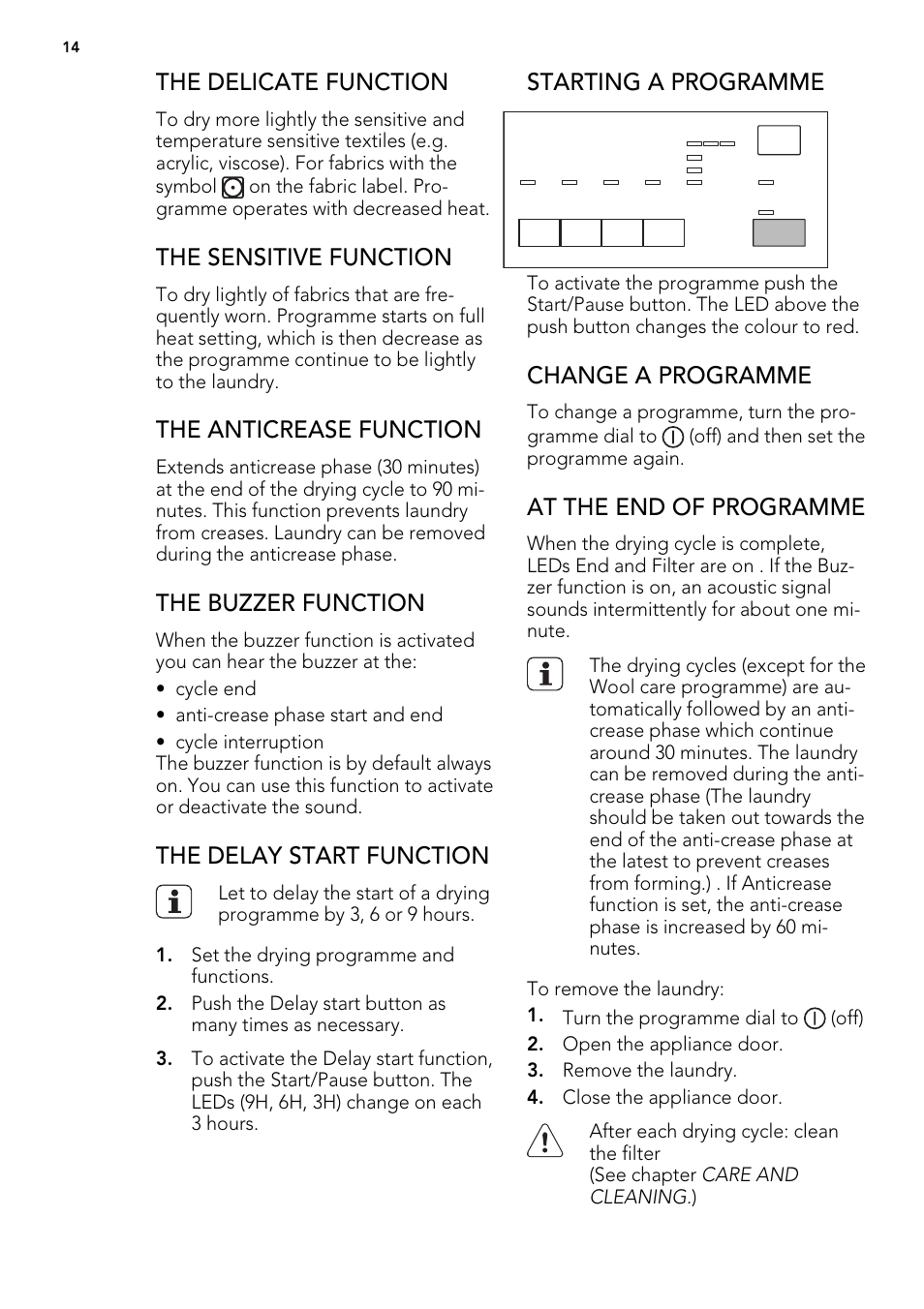 AEG T65270AC User Manual | Page 14 / 28