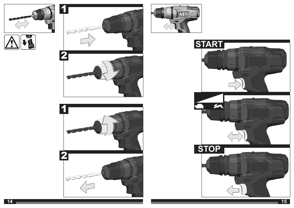AEG BBS 12C2 User Manual | Page 8 / 39