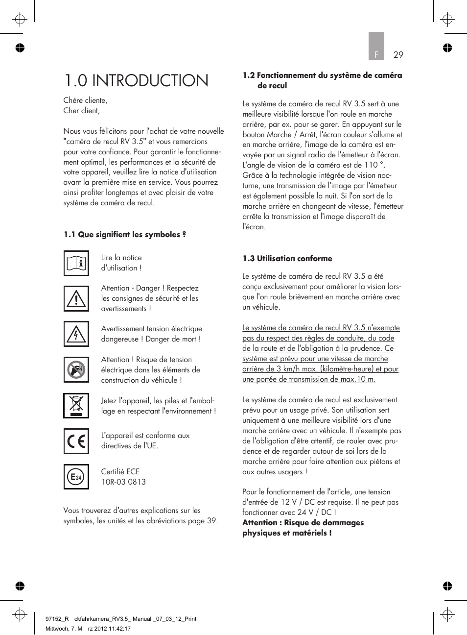 0 introduction | AEG Rear Camera System RV 3.5 User Manual | Page 29 / 80