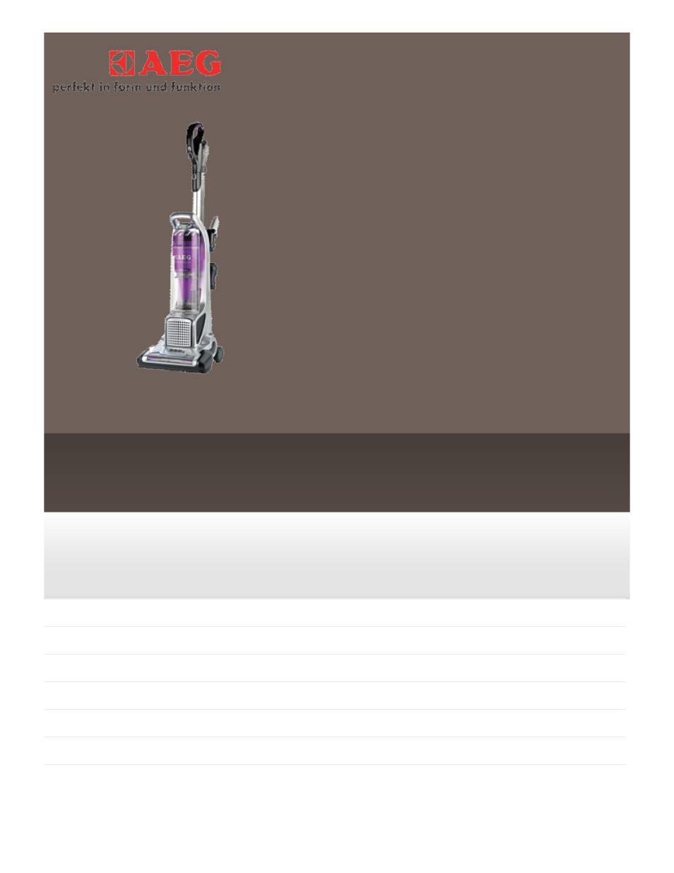 AEG A5200AZE User Manual | 1 page