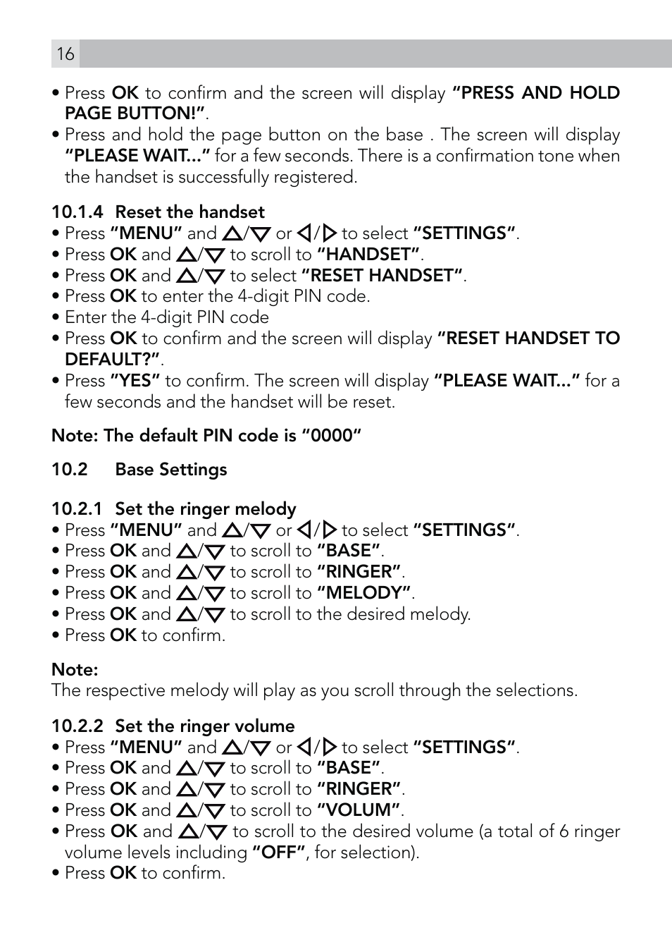 AEG Voxtel D570 User Manual | Page 16 / 84
