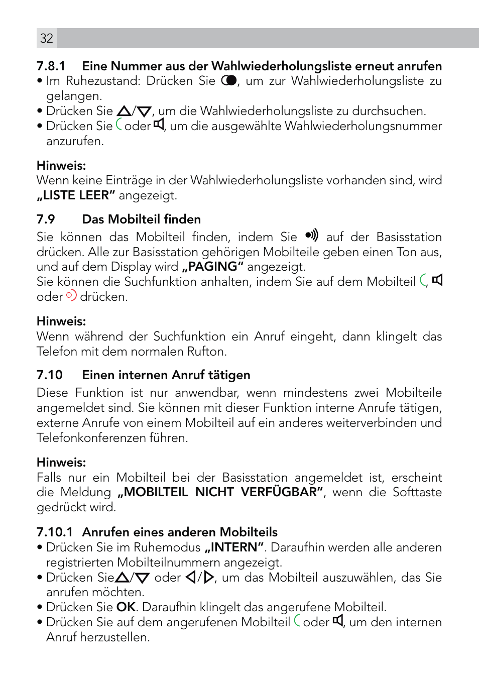 AEG Voxtel D570 User Manual | Page 32 / 84