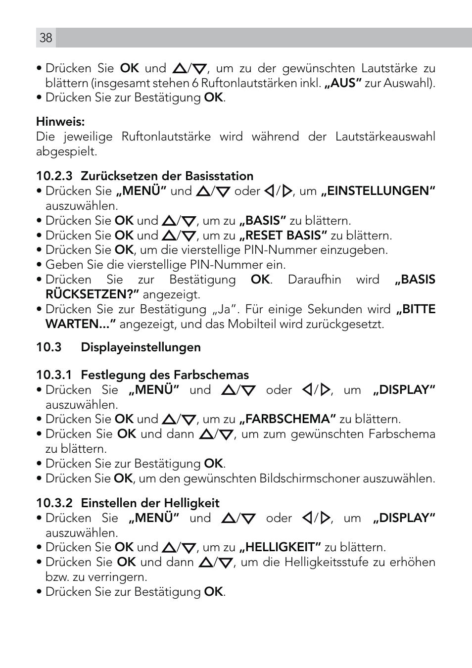 AEG Voxtel D570 User Manual | Page 38 / 84