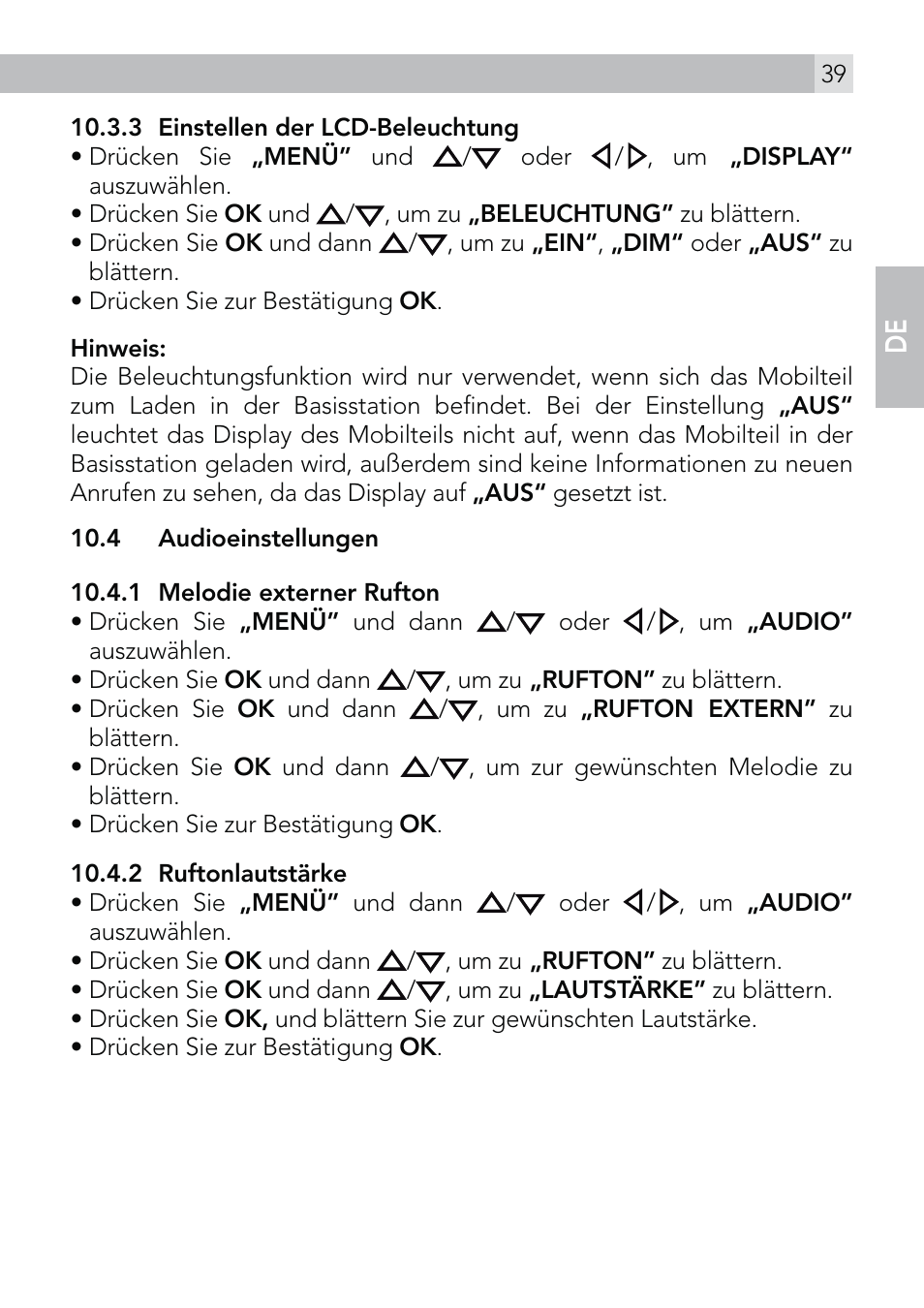 En de | AEG Voxtel D570 User Manual | Page 39 / 84