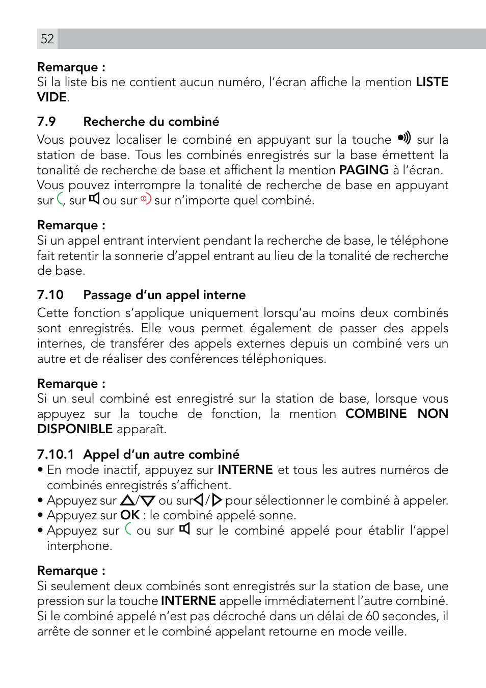 AEG Voxtel D570 User Manual | Page 52 / 84