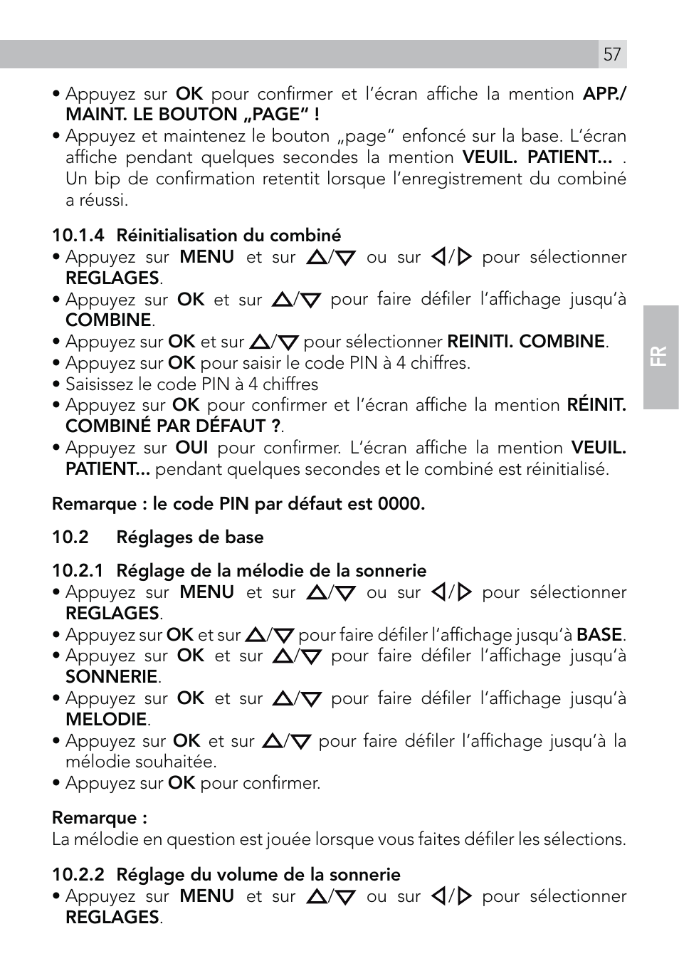AEG Voxtel D570 User Manual | Page 57 / 84