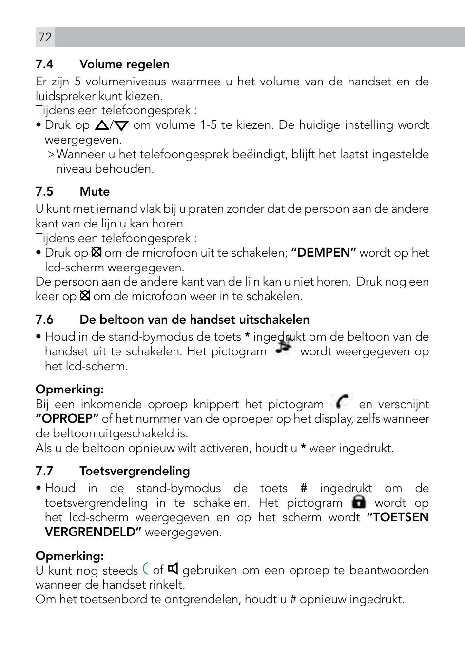 AEG Voxtel D570 User Manual | Page 72 / 84