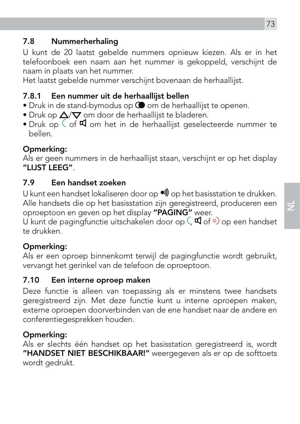 AEG Voxtel D570 User Manual | Page 73 / 84