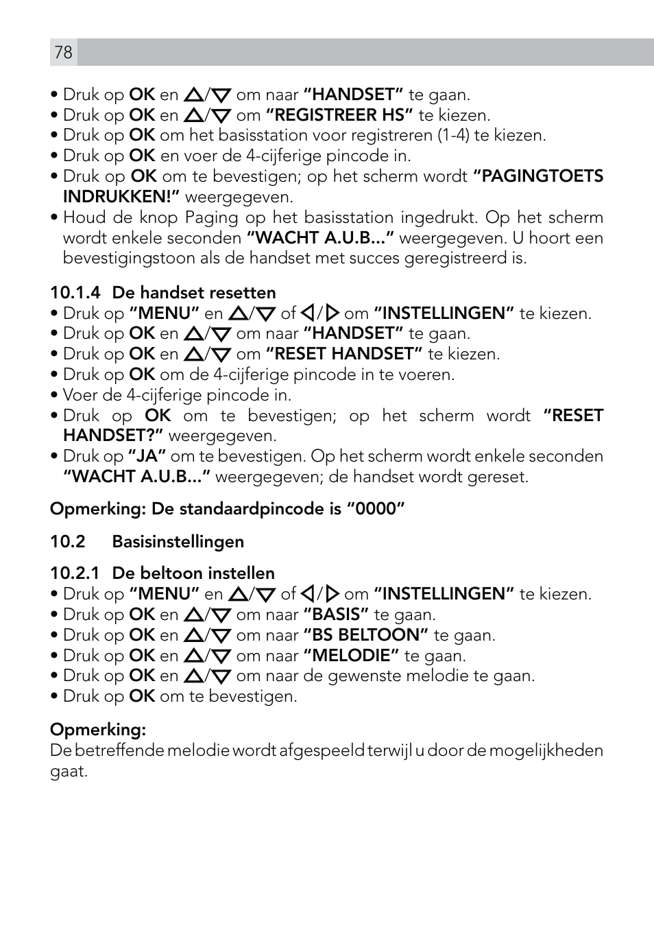 AEG Voxtel D570 User Manual | Page 78 / 84