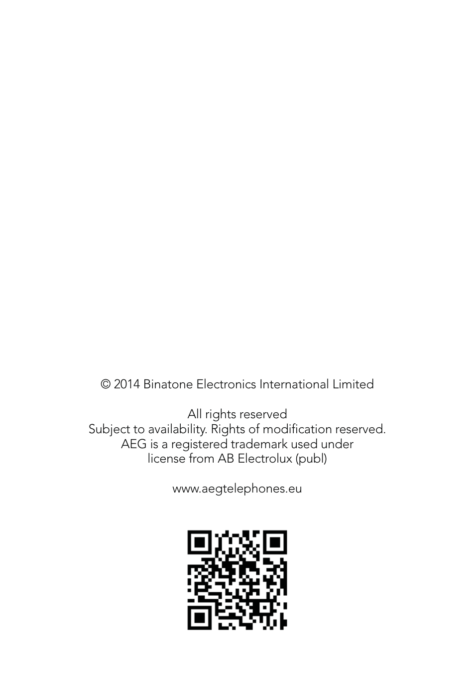 AEG Voxtel D570 User Manual | Page 84 / 84