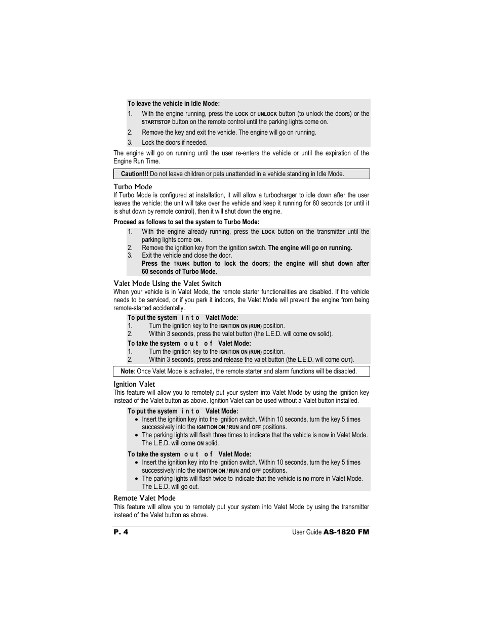 Autostart AS-1820 FM User Manual | Page 4 / 8