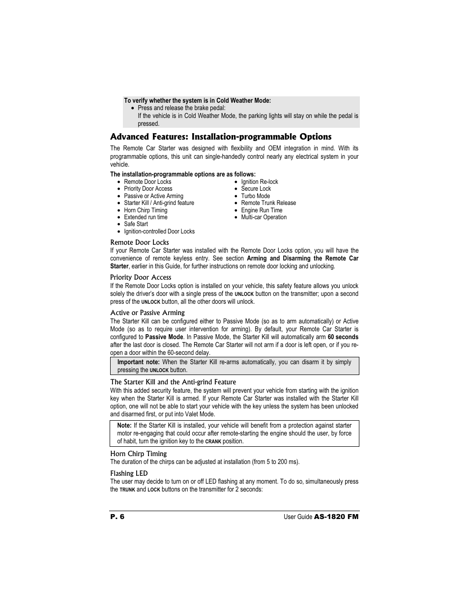 Autostart AS-1820 FM User Manual | Page 6 / 8