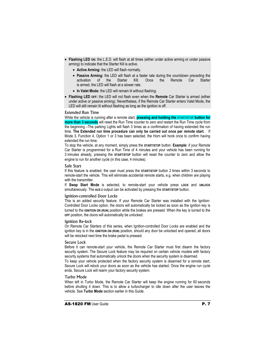 Autostart AS-1820 FM User Manual | Page 7 / 8