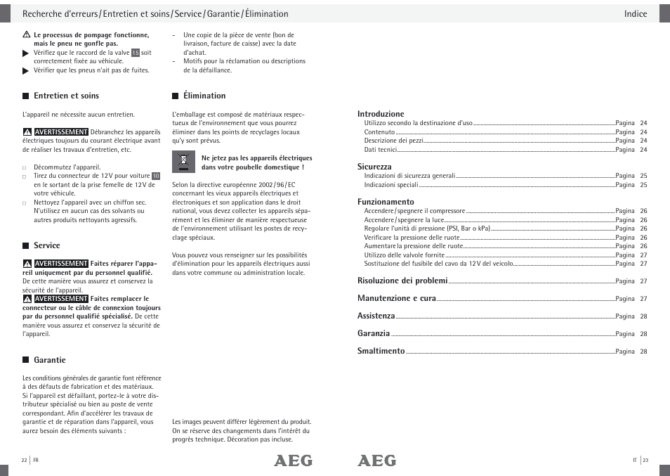 AEG Compressor KD 7.0 User Manual | Page 13 / 23