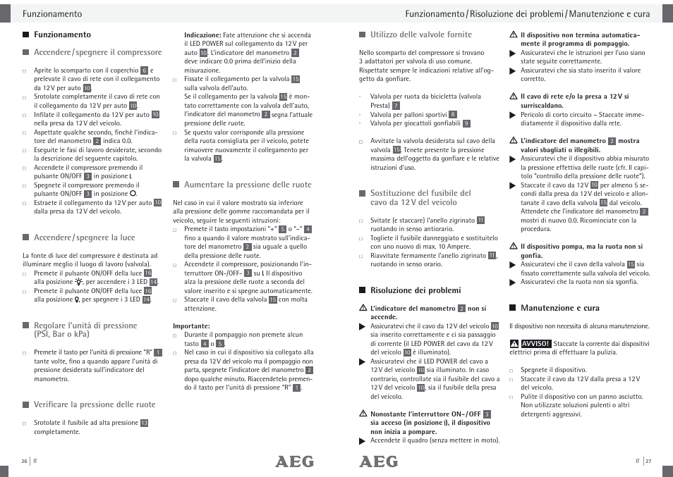 AEG Compressor KD 7.0 User Manual | Page 15 / 23